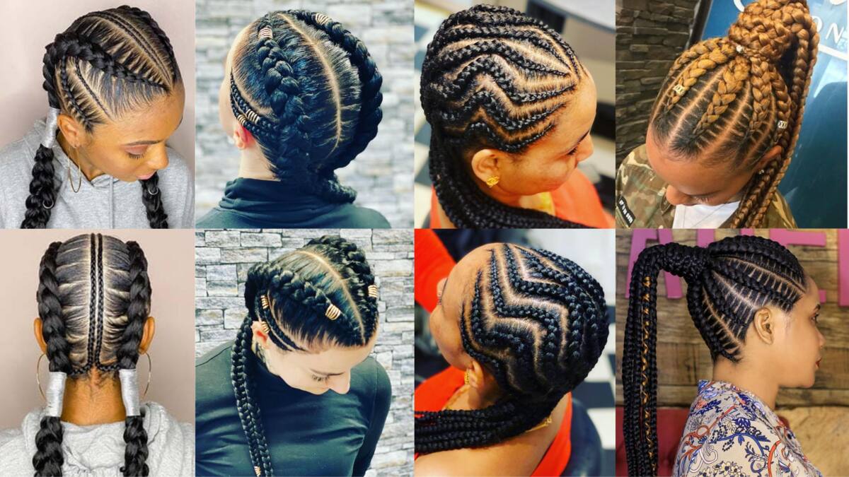 2022 Latest Hairstyles: Cornrow Styles for Ladies - Ladeey | Latest hair  braids, Hair styles, Hair twist styles